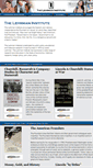 Mobile Screenshot of lehrmaninstitute.org